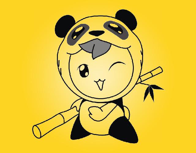 竹子熊猫图形